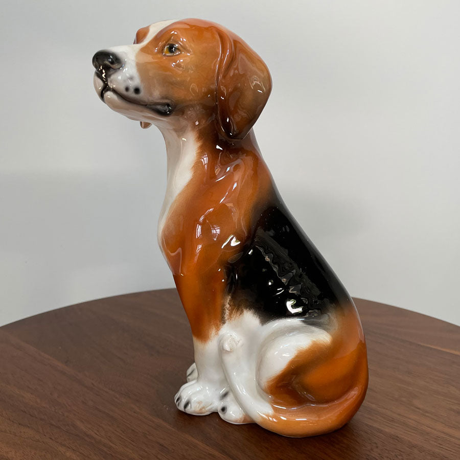 made in Italy 犬　置物 Ceramiche Boxer Italy Beagle Statue - 11inH – Christmas Night Inc