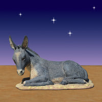 Resting Donkey (54in. scale) - Fiberglass 34in. wide