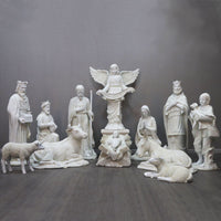 Life Size Ivory Nativity Set - 12 Pc Outdoor