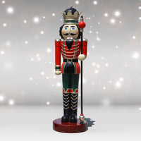 Life Size Nutcracker King Scepter in LH 6.5 ft H