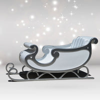 Jumbo Sleigh Deluxe White/silver  - 81 inches long