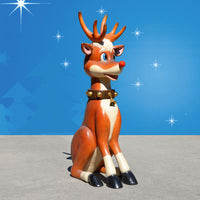 Happy Christmas Reindeer 44 inches H