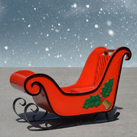 Christmas Kiddie Sleigh Red 36 ins long NOT LIVE