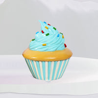 Cupcake Turquoise Cream 24in. High