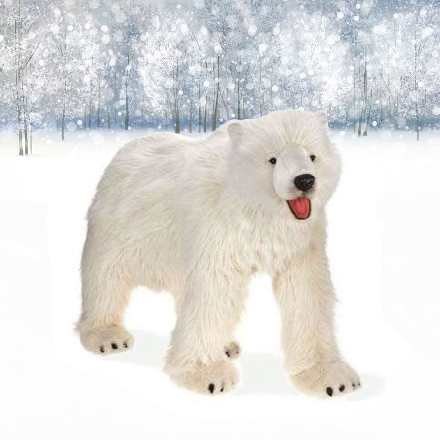 Hansa Life-Sized Plush Polar Bear - 52