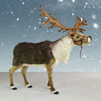 Huge Nordic Reindeer with Halter by Hansa 65 inch high Ride-on