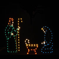 Nativity C7 LED Light Display - 6 ft Holy Family