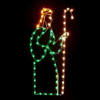 Nativity C7 LED Light Display - 6 ft Saint Joseph
