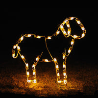 Standing Lamb Light Display C7 LED 3 ft. wide