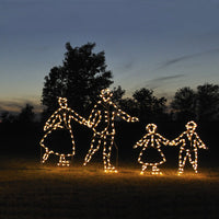 Victorian Skating Family C7 LED 4 Pc 13.6 ft. W