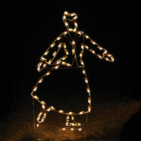Victorian Skating Mother C7 LED LD 6.2 ft. H