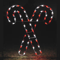 Crossed Candy Canes C7 LED LD 5 ft. H