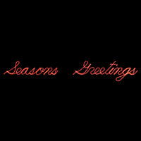 Seasons Greeting Rope Light LED Light Display 11.8 ft. W
