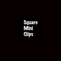 Square Mini Clips white 50 Pack -