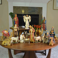 Real Life Nativity Set 19 pc. 14in. scale with larger animals