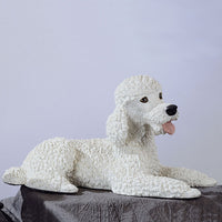 White Poodle Made in Italy 17 in W