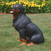 Rottweiler Dog Statue Made in Italy 25 in H