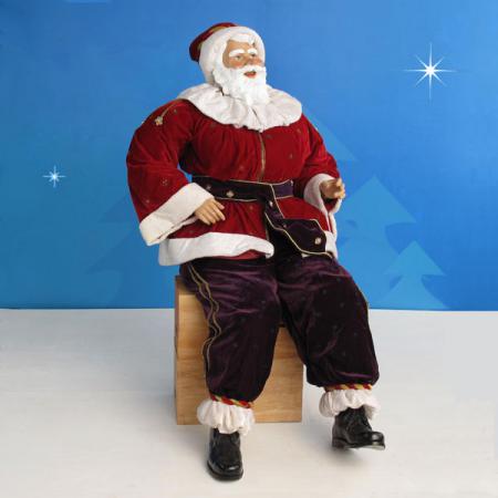 lifesize stuffed santa