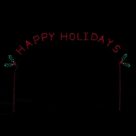 Happy Holidays Arch C7 LED Display