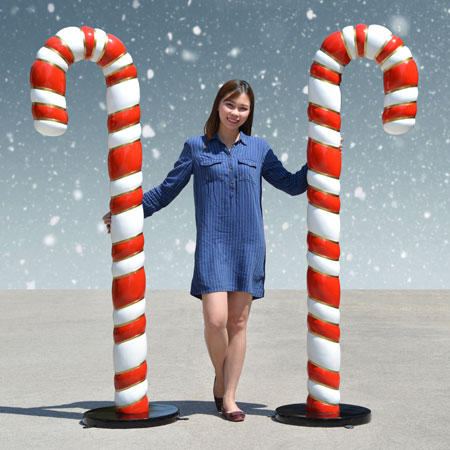 6 foot Candy Canes