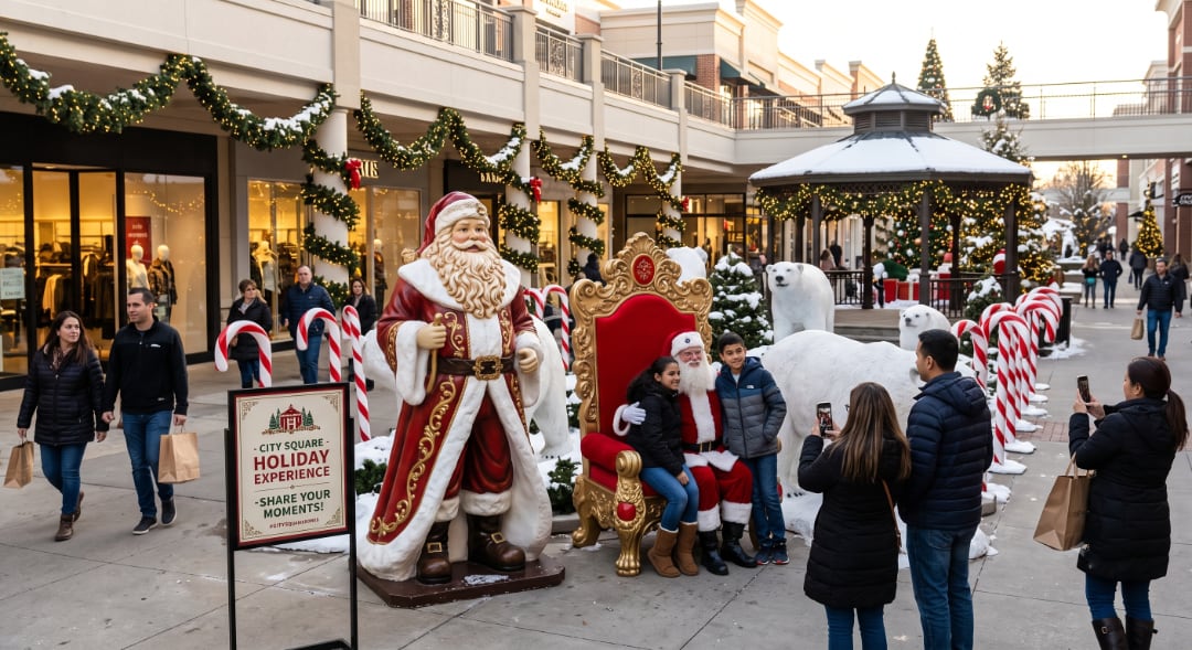 Commercial Christmas Decorating: How Businesses & Towns Create Photo-Worthy Holiday Displays