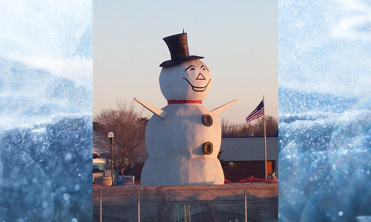 Giant snowman decoration