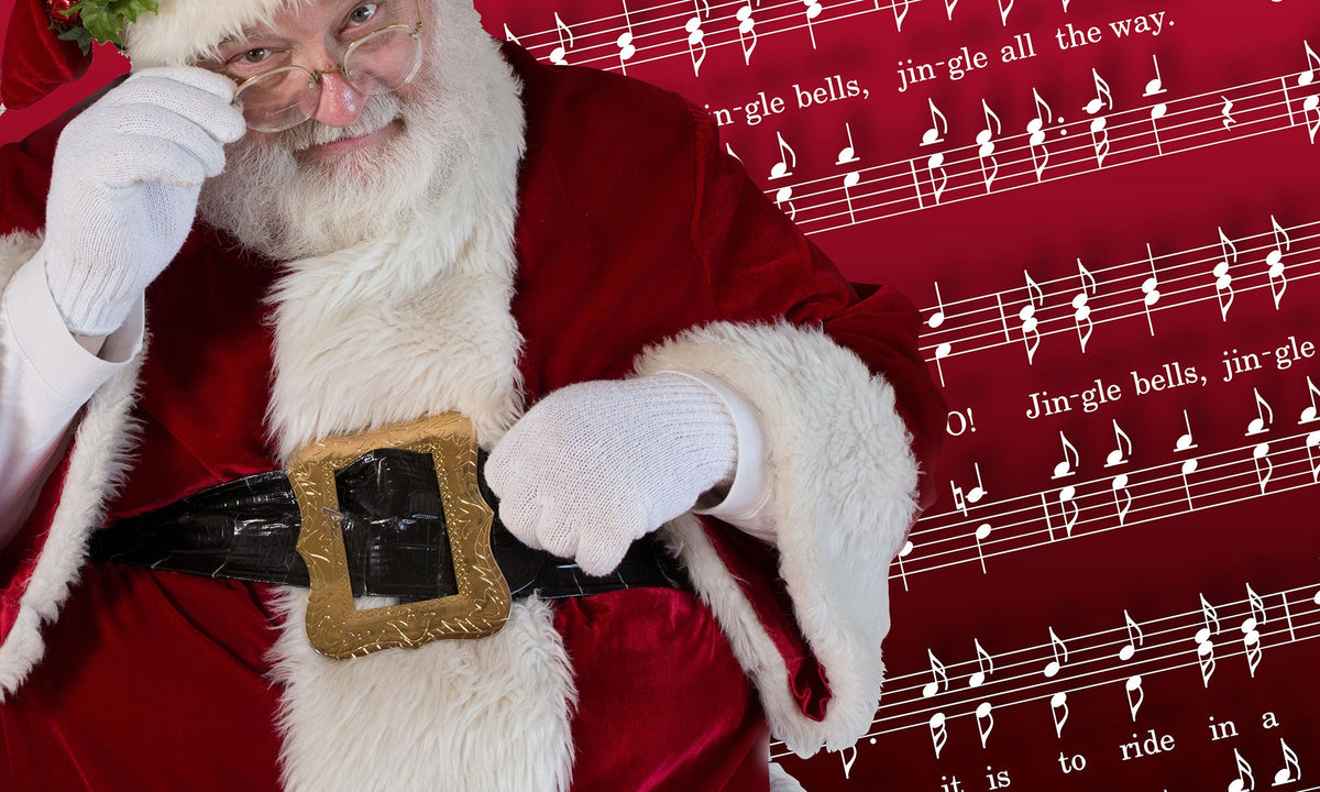 Santa Claus with Jingle Bells carol sheet music