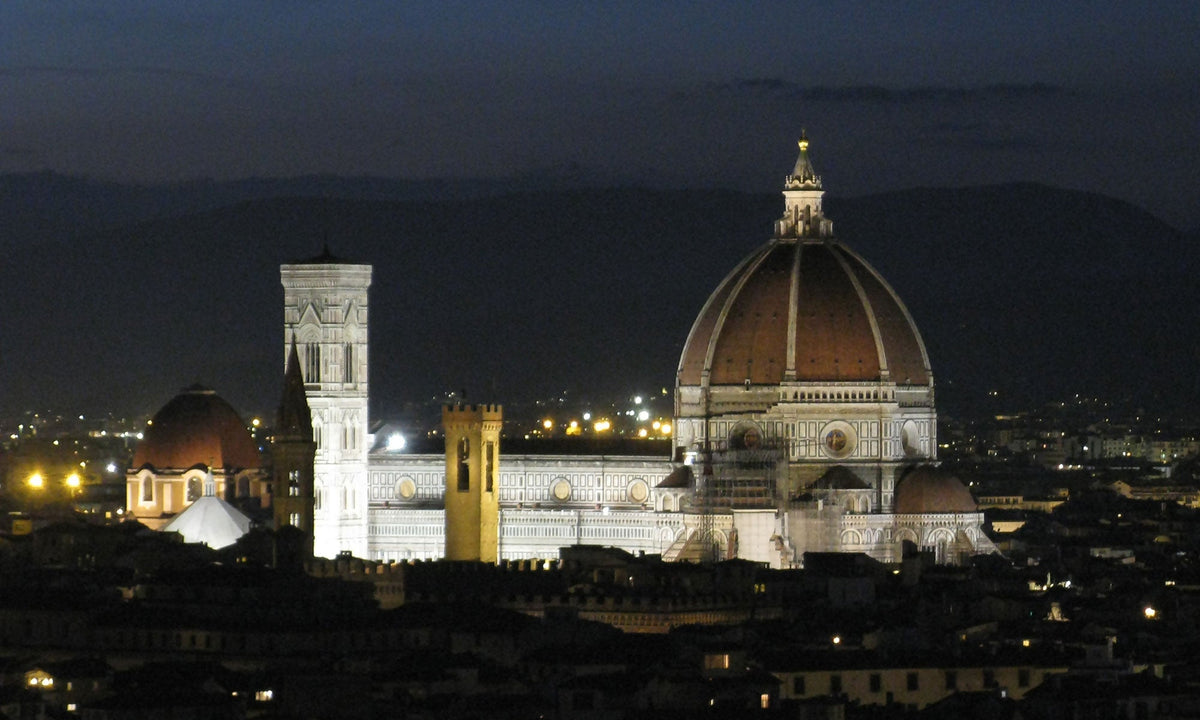 Duomo of Florence, Italy at night