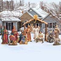 2D Outdoor Nativity Set 51 inch scale