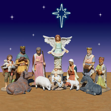 40 inch scale Nativity figures and sets – Christmas Night Inc