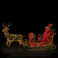 Santa Sleigh Light Displays