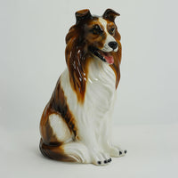 Sitting Collie by Ceramiche Boxer Italy 21.7in H