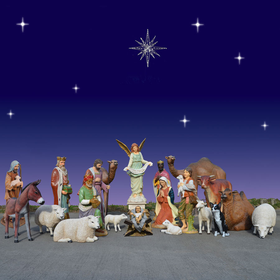 Giant Nativity Set - 22 piece 6 foot scale
