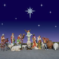 Huge Outdoor Nativity and Animal Scene 20 Pc 6 ft Scale