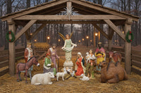 Giant Outdoor Nativity Scene - 6 foot scale - 14 pc.