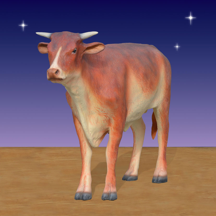 Standing Ox 54 in. H - 6 ft scale