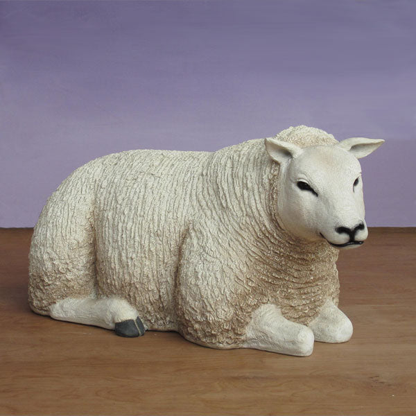 Life Size Resting Sheep 40.25in. W 20in. High