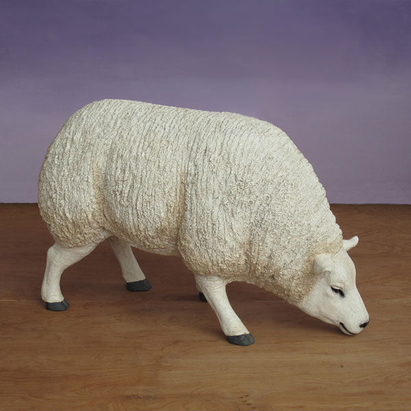 Life Size Grazing Sheep 41in. W  26in. High