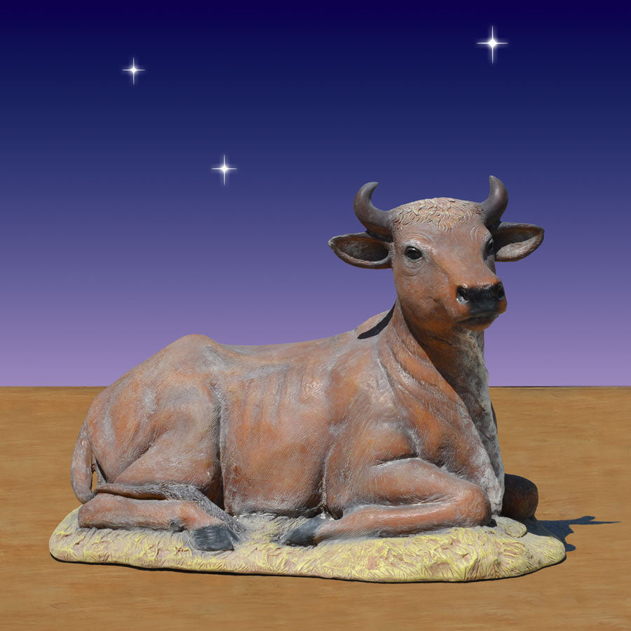 Resting Ox (54in. scale) - Fiberglass 38in. wide
