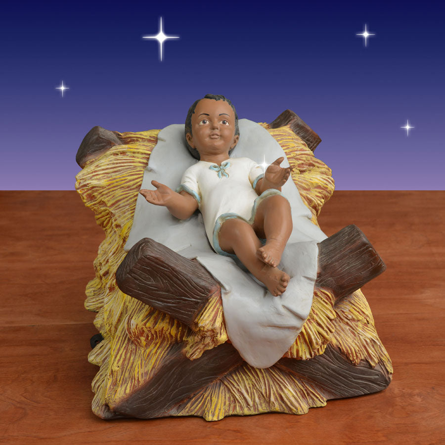 African American Infant Jesus 54in. scale Outdoor