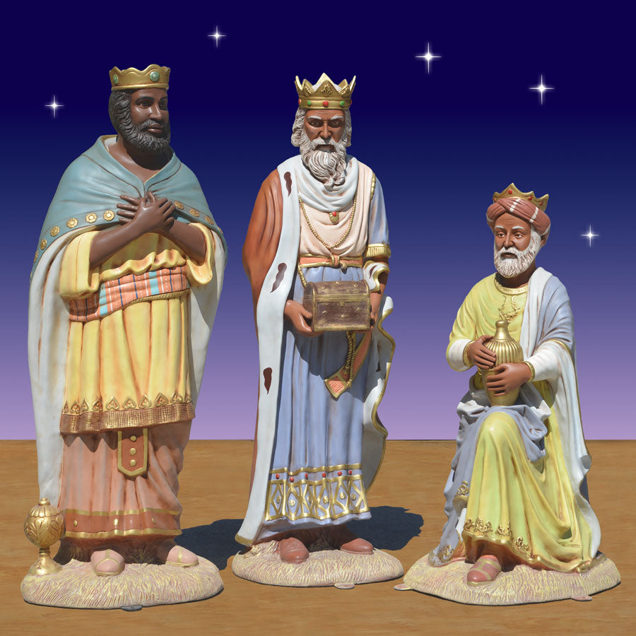 African American Three Kings Life Size  - 54in. scale