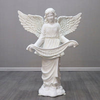 Ivory Angel of Gloria Life Size 57in.H -  54in. scale