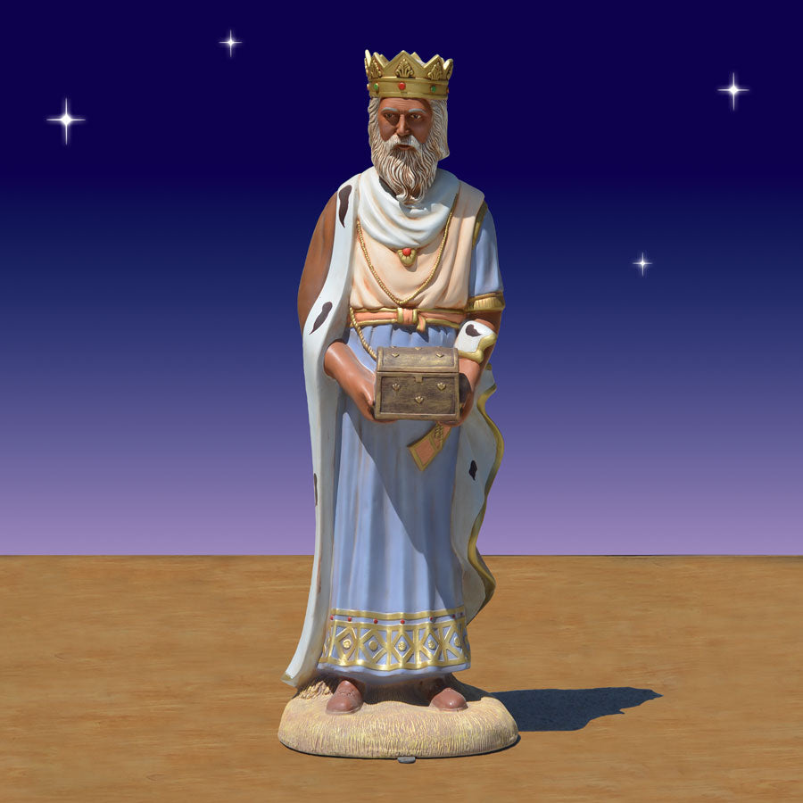 African American King Gaspar 40in. scale Nativity