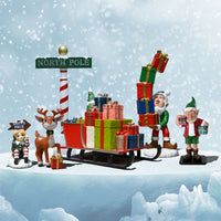 Elf Scene - 70 inches high