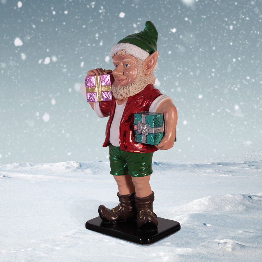 Elf with Gifts 36 inches high