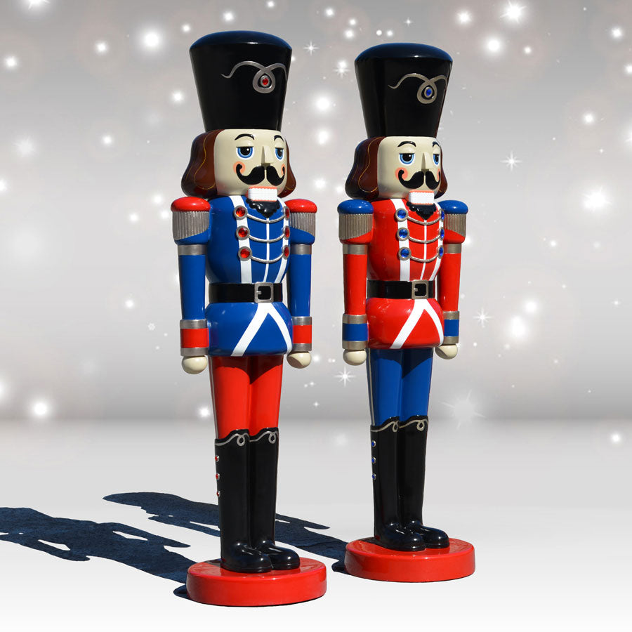 Outdoor Nutcracker Soldier - Pair -  6 ft H