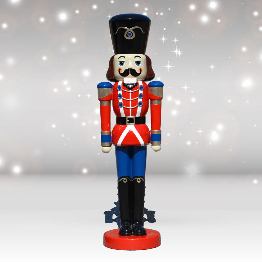 Life Size Nutcracker Soldier Red Jacket  6 ft H