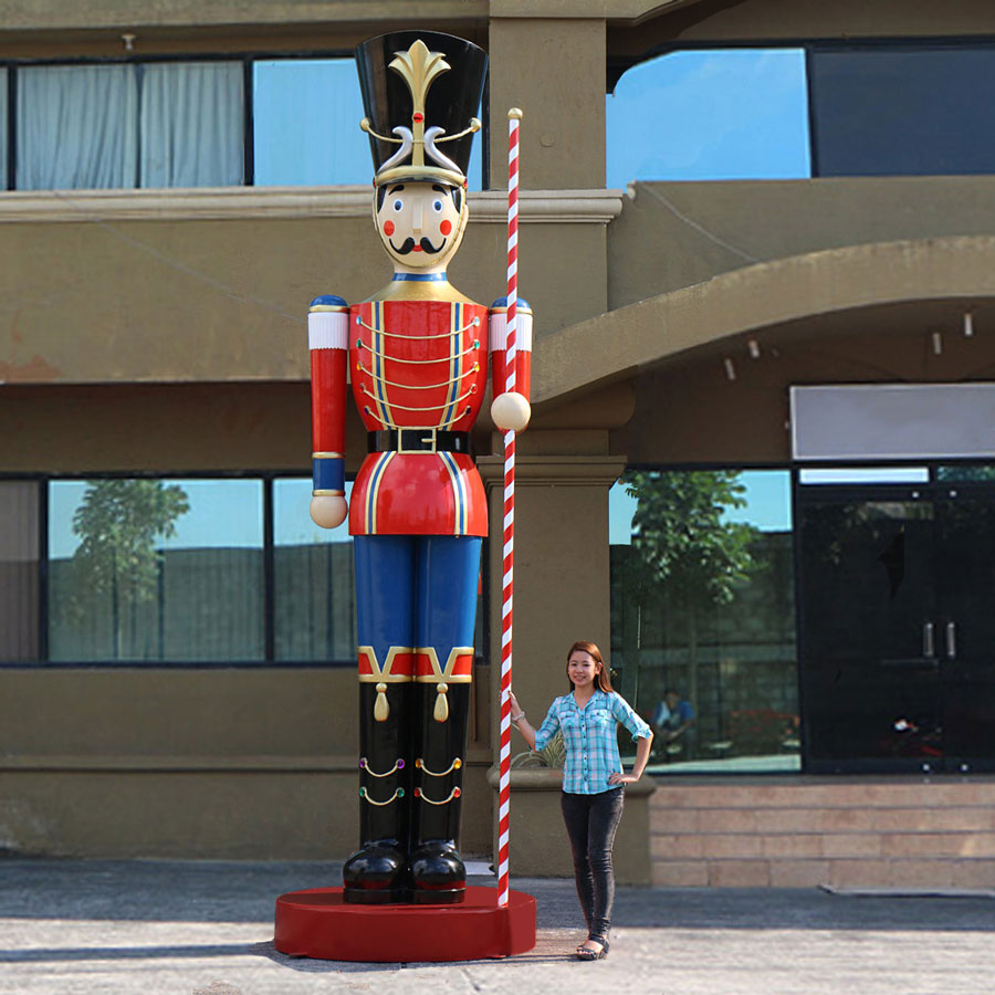Giant Toy Soldier with Baton in left hand  16 ft H