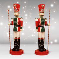 10 foot Pair of Toy Soldiers with Batons