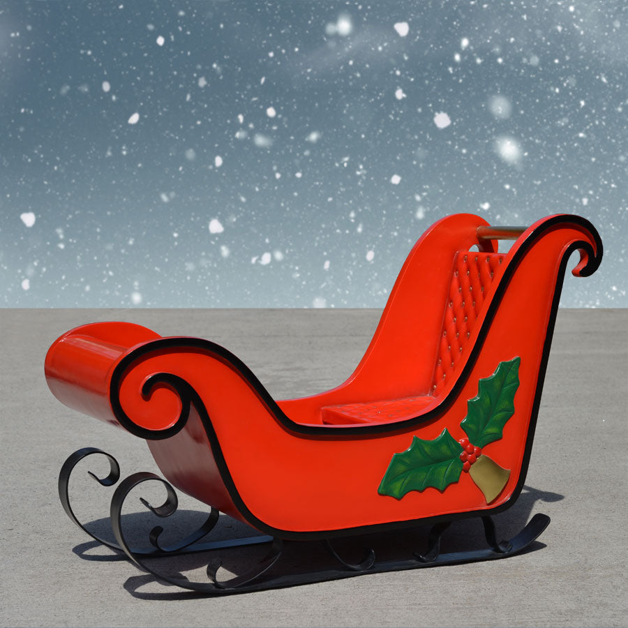 Christmas Kiddie Sleigh Red 36 ins long  NOT LIVE